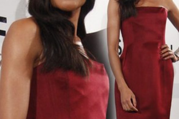 Naomie Harris w sukience Lanvin w kolorze wina (FOTO)