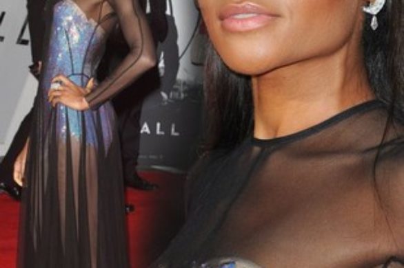 Naomie Harris w seksownych prześwitach na premierze Skyfall
