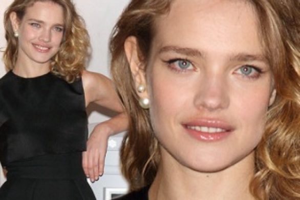 Natalia Vodianova w małej czarnej Christiana Diora