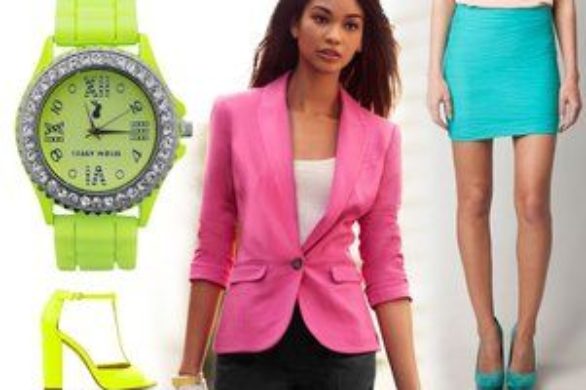 Neonowe ubrania i dodatki