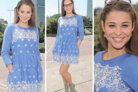 Anna Szymańczyk w błękitnej sukience (FOTO)