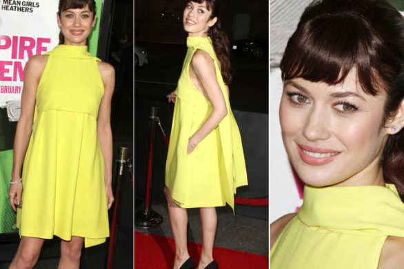 Olga Kurylenko w żółtej sukience Diora (FOTO)
