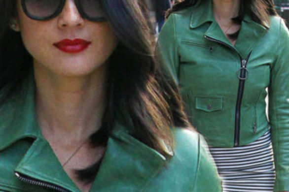 Olivia Munn w zielonej ramonesce