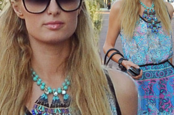 Paris Hilton w sukience w hinduskim stylu