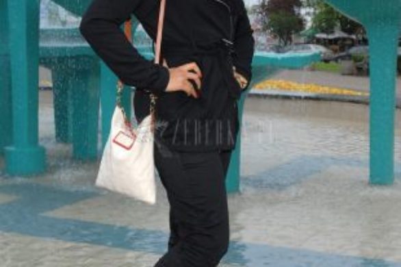 Patrycja Kazadi w stroju dziennym i wieczorowym