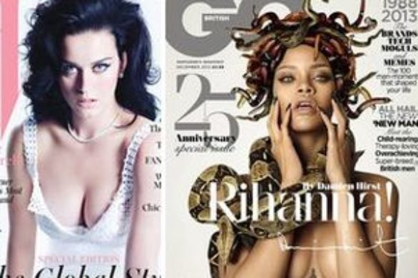 Katy Perry i Rihanna w zmysłowych sesjach (FOTO)