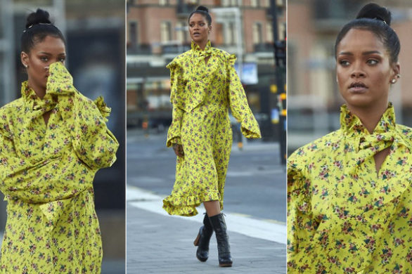 Rihanna w sukience Vetements na ulicach Sztokholmu wyglądała obłędnie (FOTO)