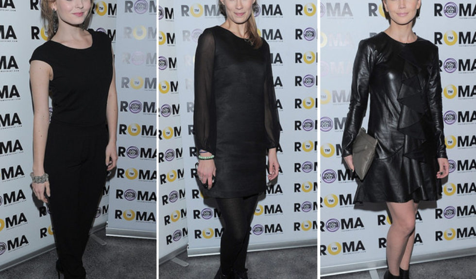 Gwiazdy w czarnych stylizacjach na premierze w Teatrze ROMA Gwiazdy w czarnych stylizacjach na premierze w Teatrze ROMA