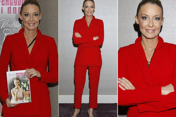 Małgorzata Rozenek w czerwonym garniturze (FOTO)