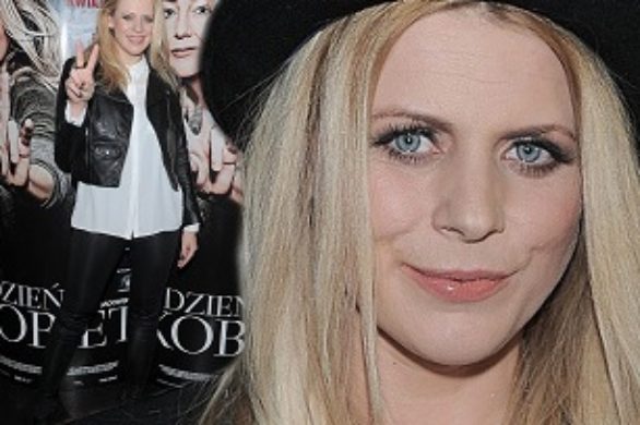 Dwie stylizacje Marysi Sadowskiej na premierze Dnia Kobiet