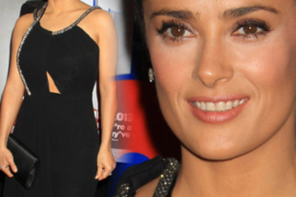 Salma Hayek w małej czarnej Saint Laurent