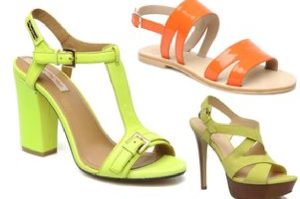 Hit wiosny: neonowe buty i torebki