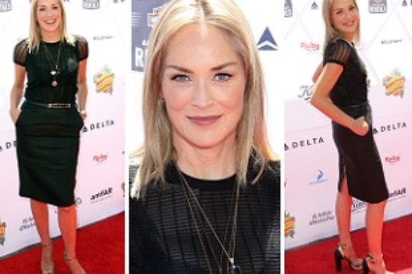 Sharon Stone w ołówkowej spódnicy (FOTO)