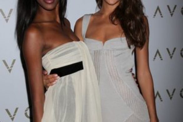 Jessica White i Irina Shayk w bieli