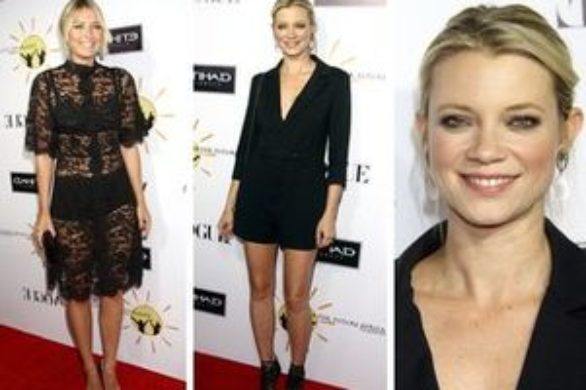 Amy Smart i Maria Sharapova w czerni (FOTO)