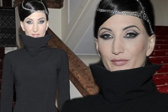Justyna Steczkowska w czarnej sukni