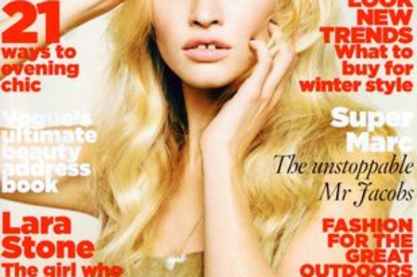 Lara Stone w Vogue UK