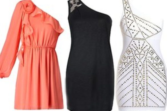 Asymetryczne sukienki na jedno ramię (FOTO)
