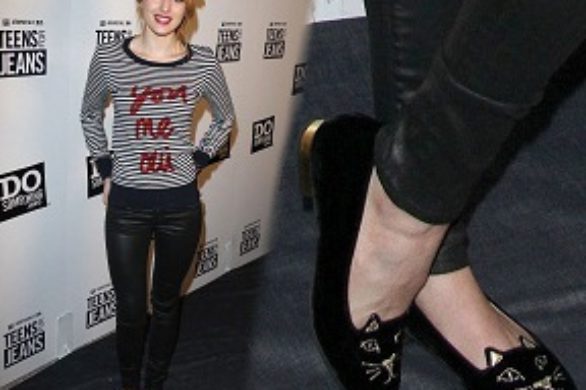 Bella Thorne i Chloe Moretz w butach Kitty Flats by Olympia