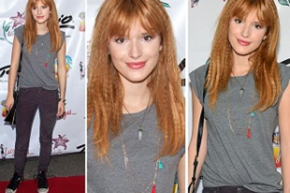 Bella Thore w casualowym zestawie na czerwonym dywanie