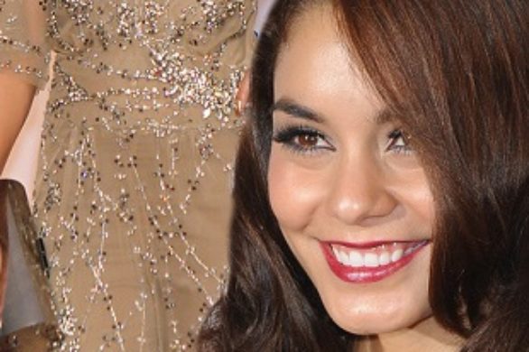 Vanessa Hudgens w błyszczącym kombinezonie Jenny Packham