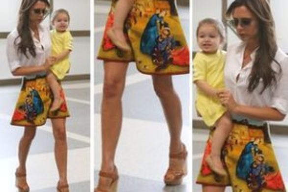 Victoria Beckham w renesansowej spódnicy Carven (FOTO)