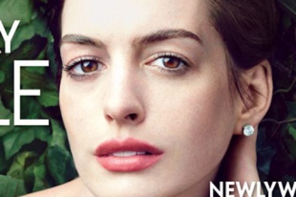Anne Hathaway na okładce grudniowego Vogue US