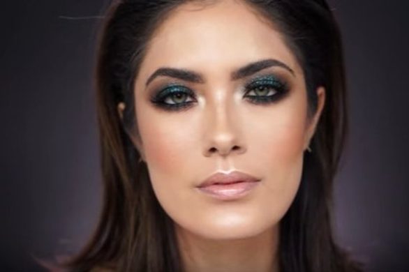 Makijaż na Wigilię w odcieniach zieleni i odrobiny brązu (VIDEO)