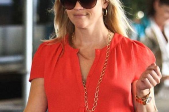 Reese Witherspoon w czerwonej sukience