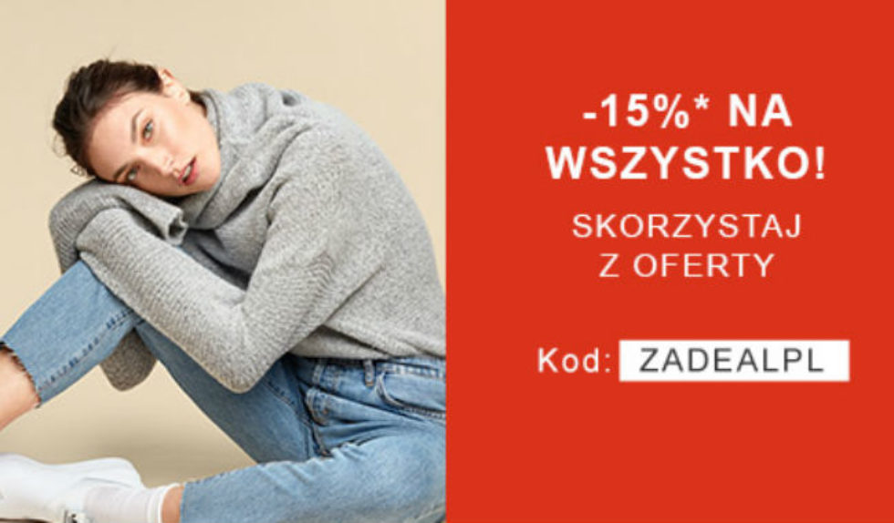 -15% z 450 PLN na przecenione i nieprzecenione produkty -15% z 450 PLN na przecenione i nieprzecenione produkty