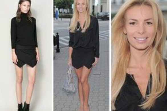 Izabela Janachowska w spódnico-spodniach z Zary