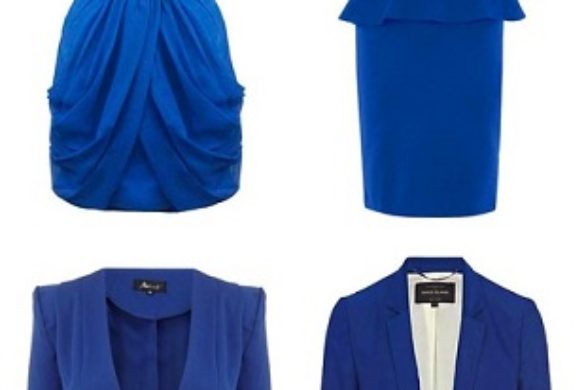 Przegląd ubrań w kobaltowym kolorze