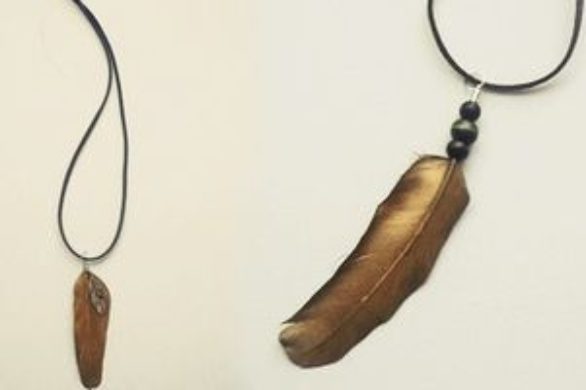 Zrób to sama: naszyjnik piórko