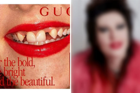 Modelka bez zębów w reklamie Gucci to 26letnia artystka. Ma niebanalny wizerunek