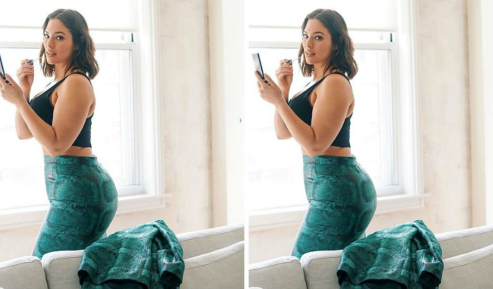 Ashley Graham pozuje bez makijażu! Odważna? Ashley Graham pozuje bez makijażu! Odważna?