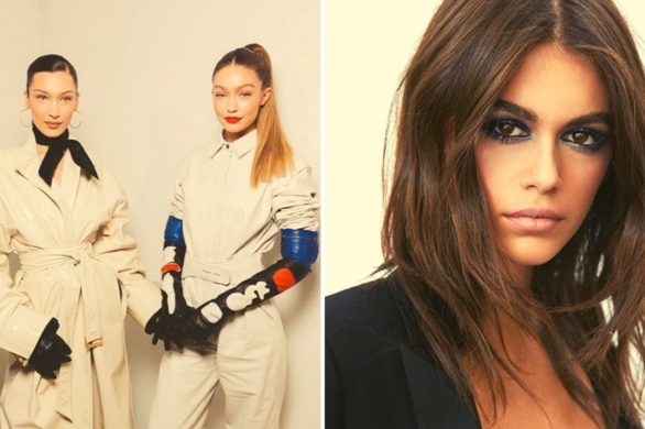 Bella i Gigi Hadid w towarzystwie Kai Gerber. Lansują kontrowersyjny trend w makijażu