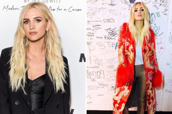 Ashlee Simpson w dziwnym kolorze włosów. Nazwała go dyniowym różem