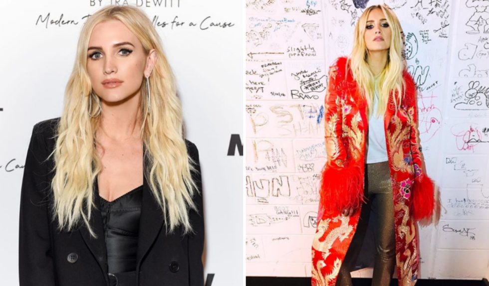 Ashlee Simpson w dziwnym kolorze włosów. Nazwała go dyniowym różem Ashlee Simpson w dziwnym kolorze włosów. Nazwała go dyniowym różem