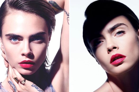 Cara Delevingne w oryginalnej stylizacji. Odebrała nagrodę za działalność na rzecz kobiet i środowiska LGBT+