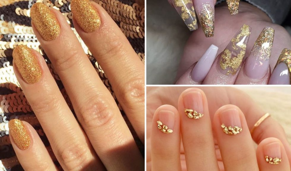 Paznokcie ze złotem w roli głównej. Kolejny gorący trend w manicure Paznokcie ze złotem w roli głównej. Kolejny gorący trend w manicure