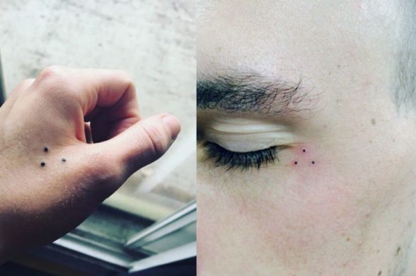 Trzy kropki to bardzo powszechny tatuaż. Ale jego znaczenie jest dość przerażające