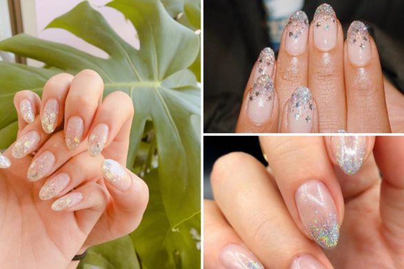 Glitter ombre. Urocza propozycja na studniówkowy mani