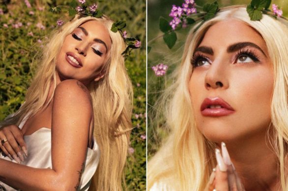 Lady Gaga w wesji no make up. W tych włosach trudno ją rozpoznać