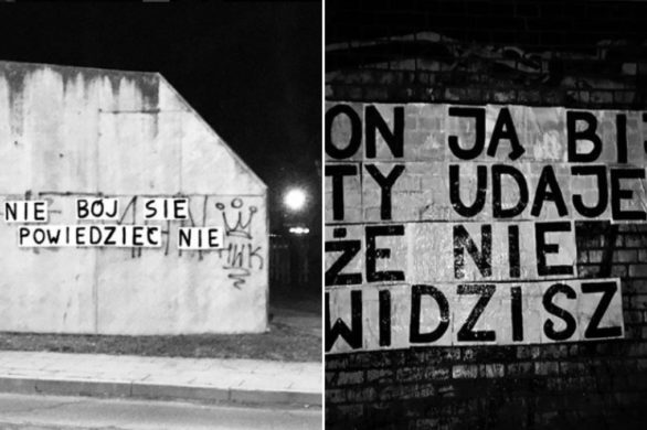 Głos kobiet: plakatami na murach alarmują o kulturze gwałtu i przemocy