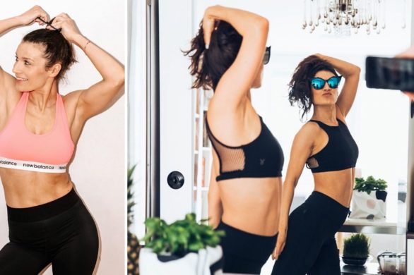 Katarzyna Kępka pokazuje swoje zdjęcie „przed”