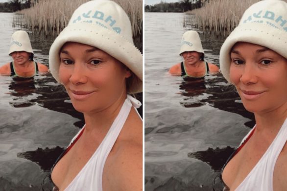 Sonia Bohosiewicz morsuje w Zalewie Zegrzyńskim