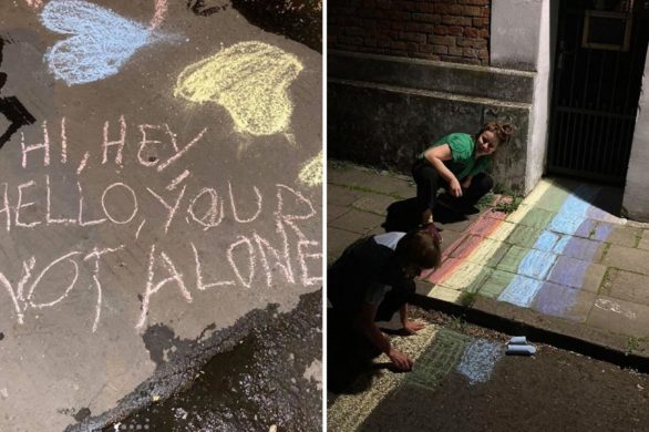 „Miłość nie wyklucza”. Tęczowa akcja w Warszawie: studenci ASP pokazują swoje wsparcie
