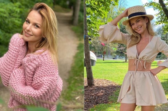 Paulina Sykut-Jeżyna w cudnym denimowym kombinezonie. Wiemy, gdzie kupisz jesienny odpowiednik!