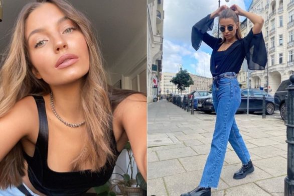 Julia Wieniawa w uroczej stylizacji. Ten śliczny sweterek kupimy w H&M