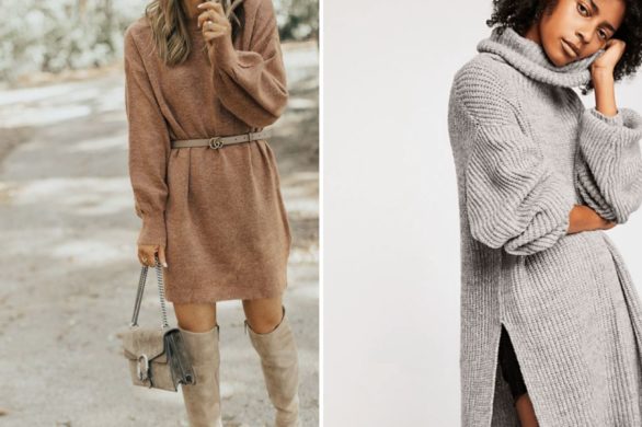 Swetrowa sukienka to mocny element zimowej stylizacji. Idealną znajdziesz w H&M